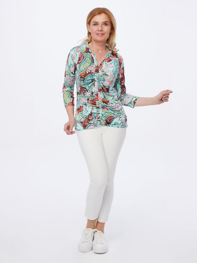 Shirt mit Raffeffekt