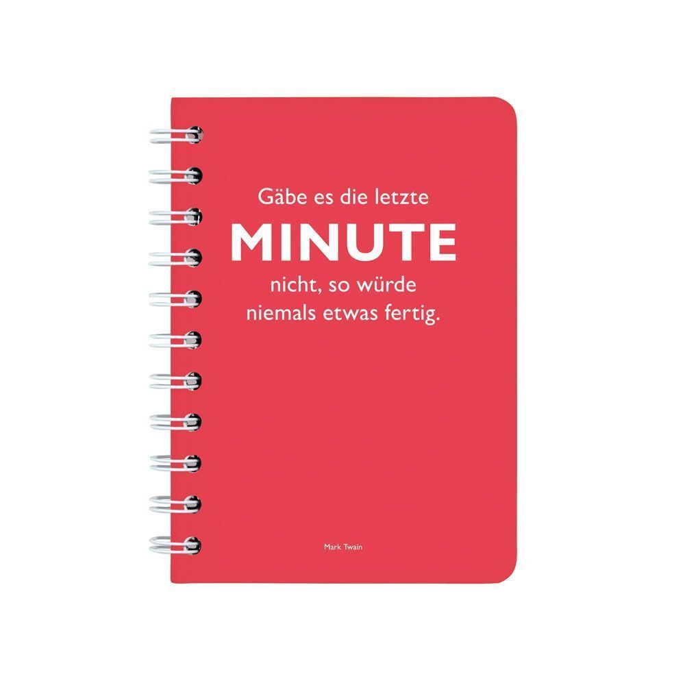 Ringbuch A6 Twain, Minute rot