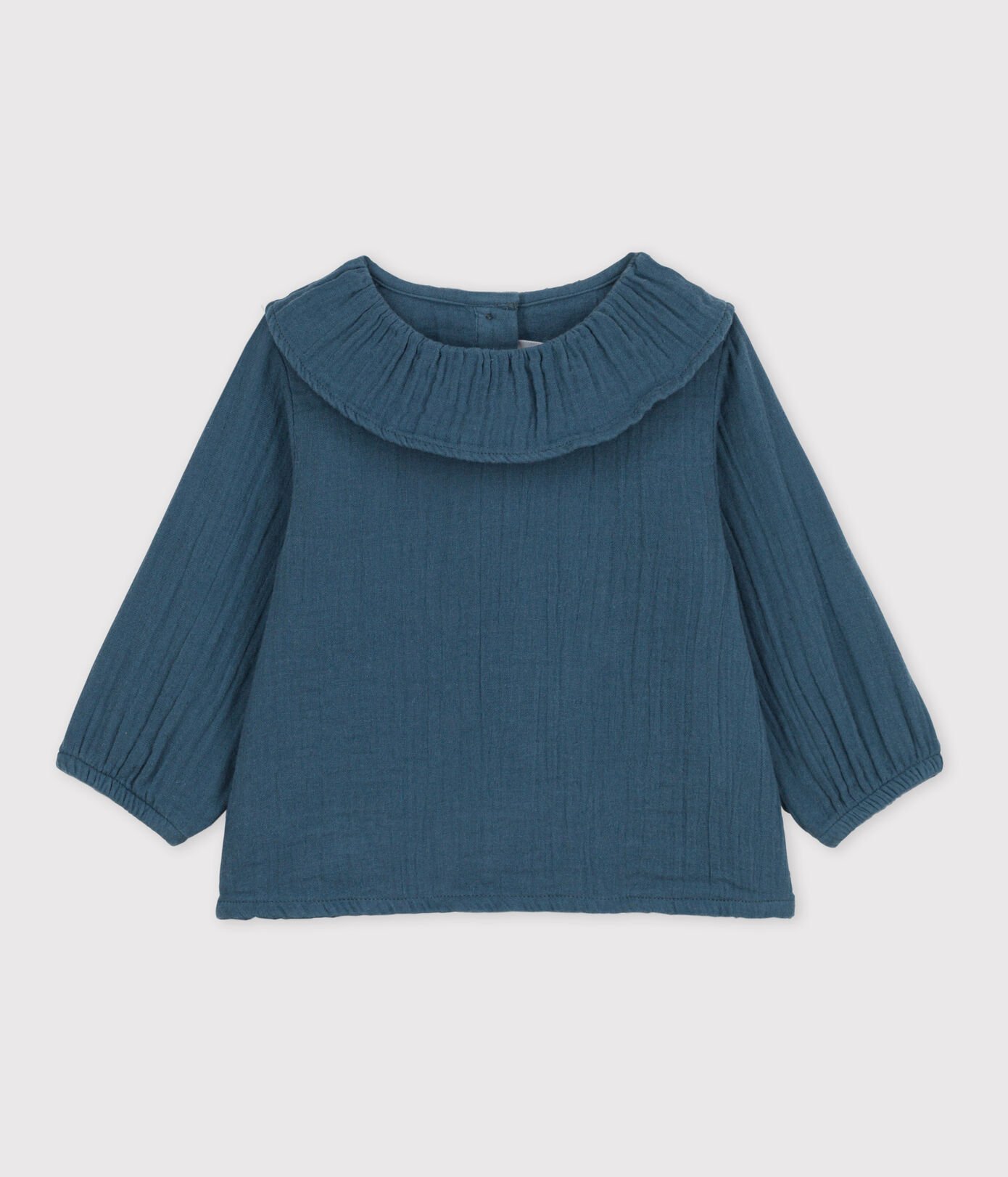 Blouse manches longues bébé en gaze de coton