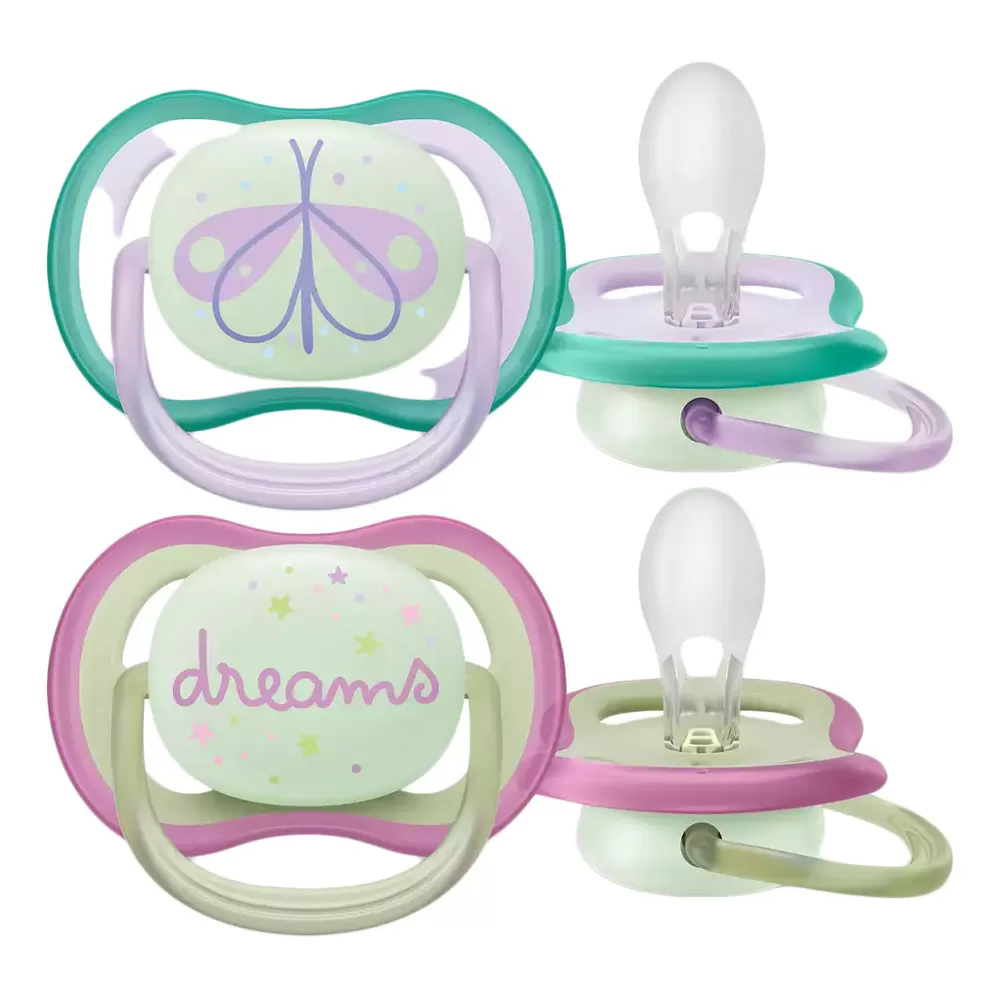 Philips Avent Ultra Air Nighttime 0-6 mdr. - Pink/Purple