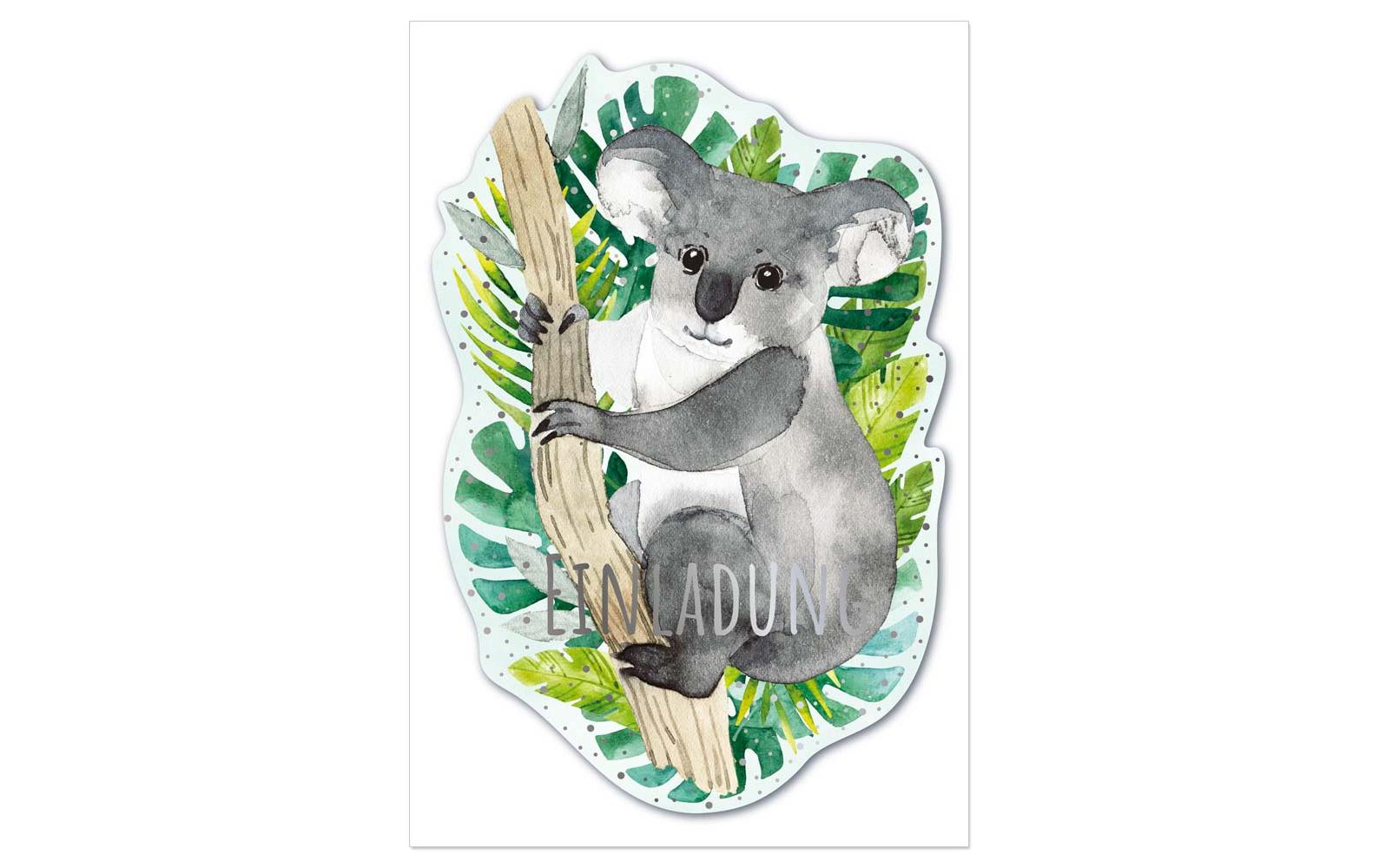 Geburtstagskarte Koala 6 StückEinladungskarten