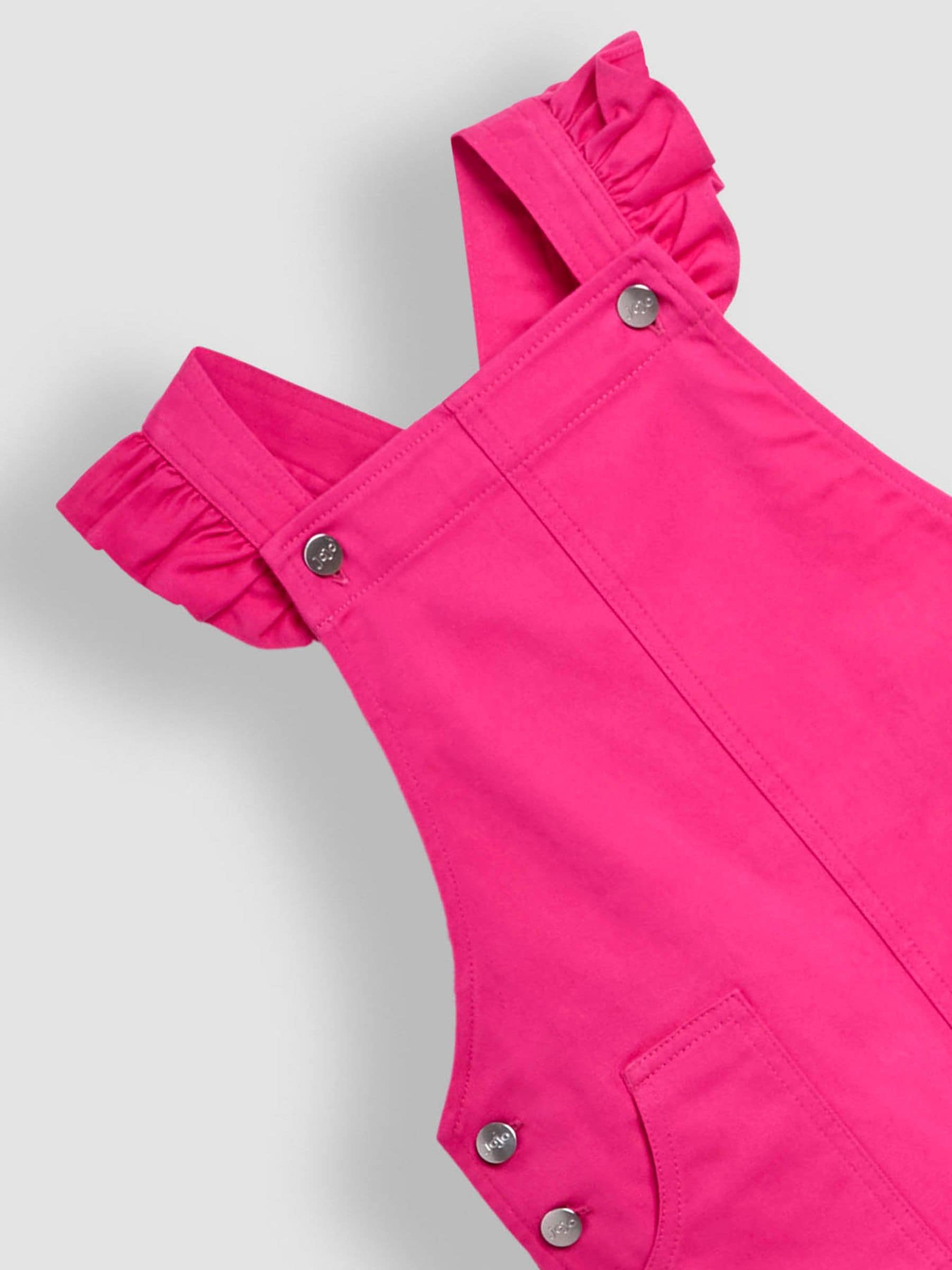 JoJo Maman Bébé Frill Shoulder Dungarees