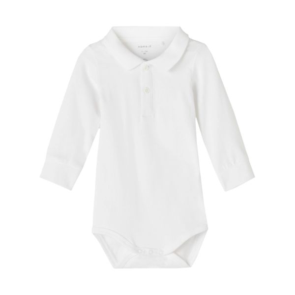 Name It Romper Polo Holger Bright White 74