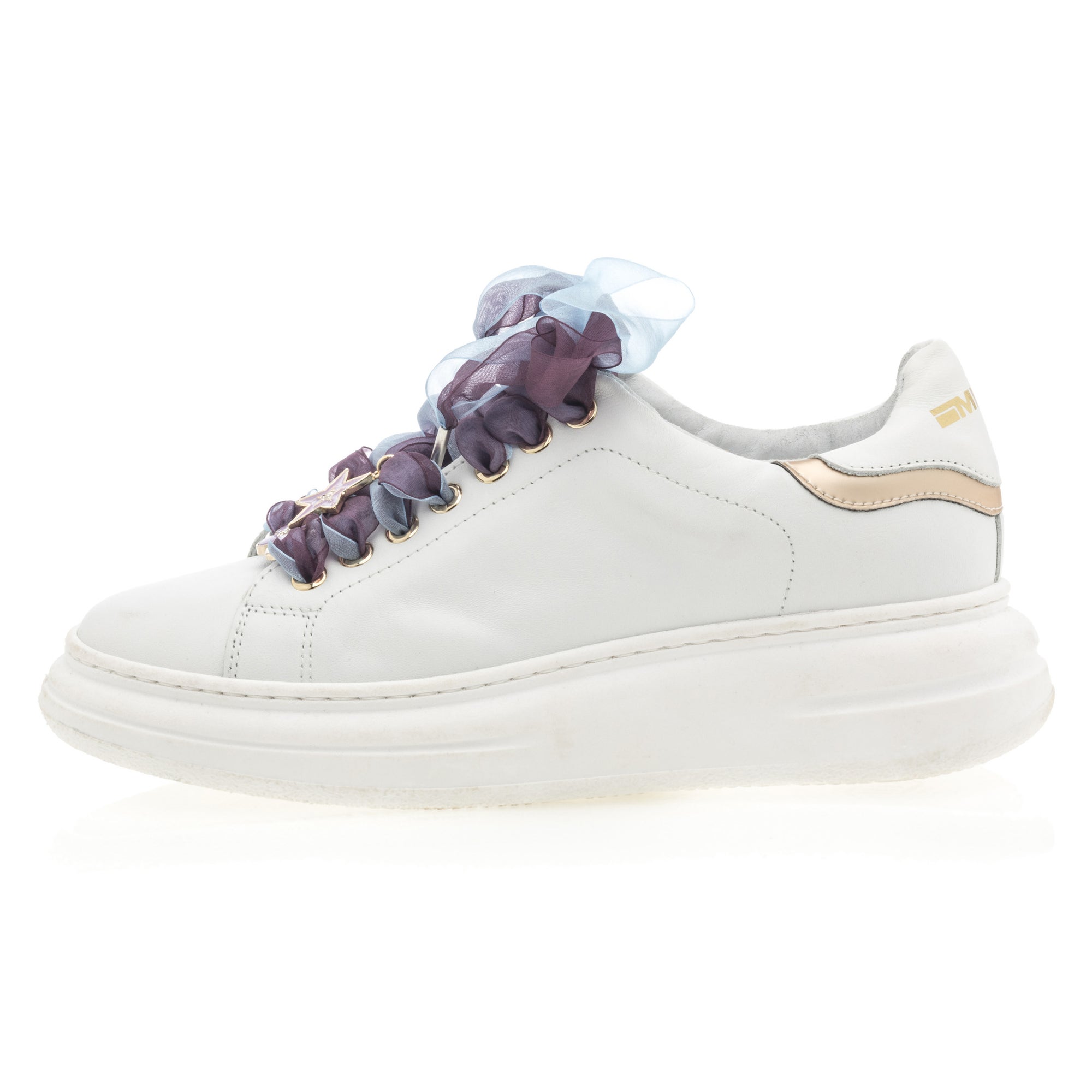 Baskets basses Femme en cuir blanc