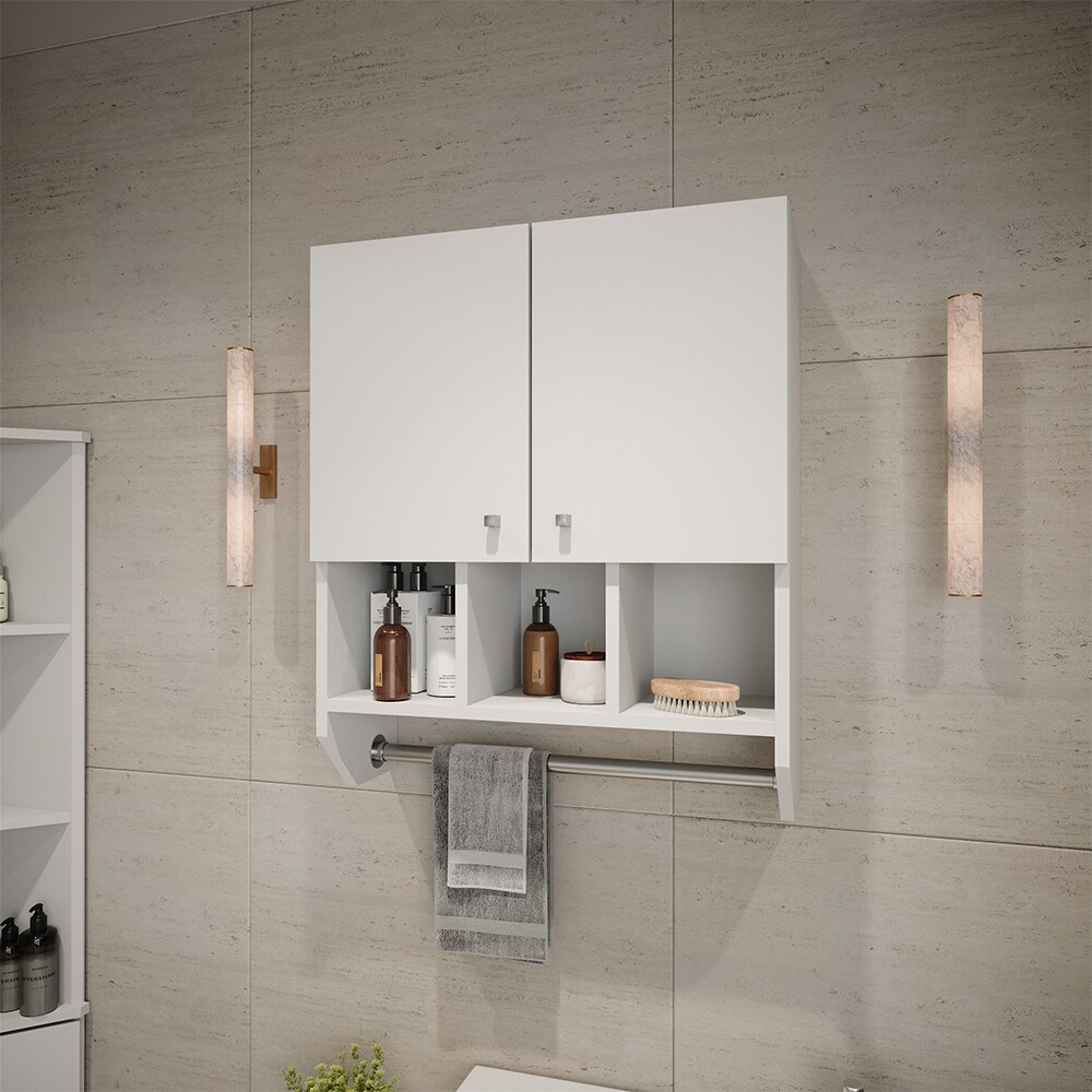 Vicco Badschrank Fynn Weiß 59 x 71 cm Hängeschrank 2 Türen