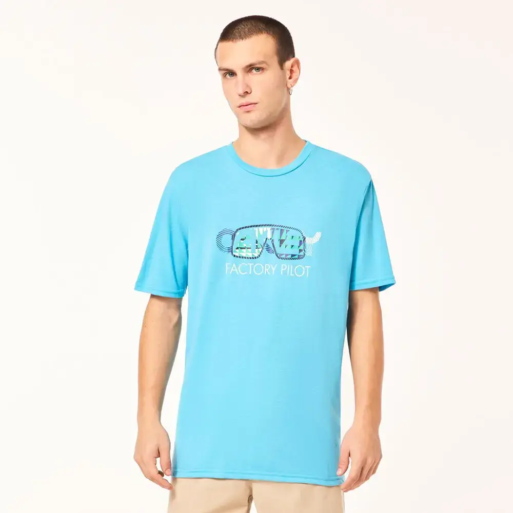 Oakley Sutro Factory Pilot T-Shirt Blauw Heren