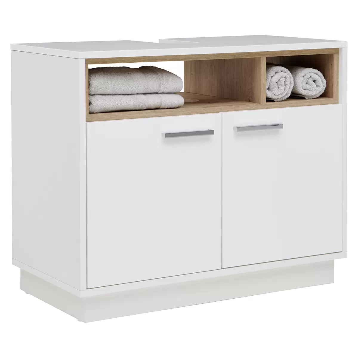 Waschbeckenunterschrank Milano WBU weiss,Artisan Eiche