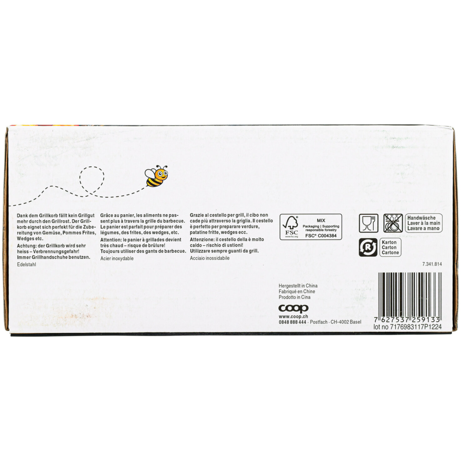 Grillkorb Zylinder 20cm x Ø 9cm TSCH TSCH