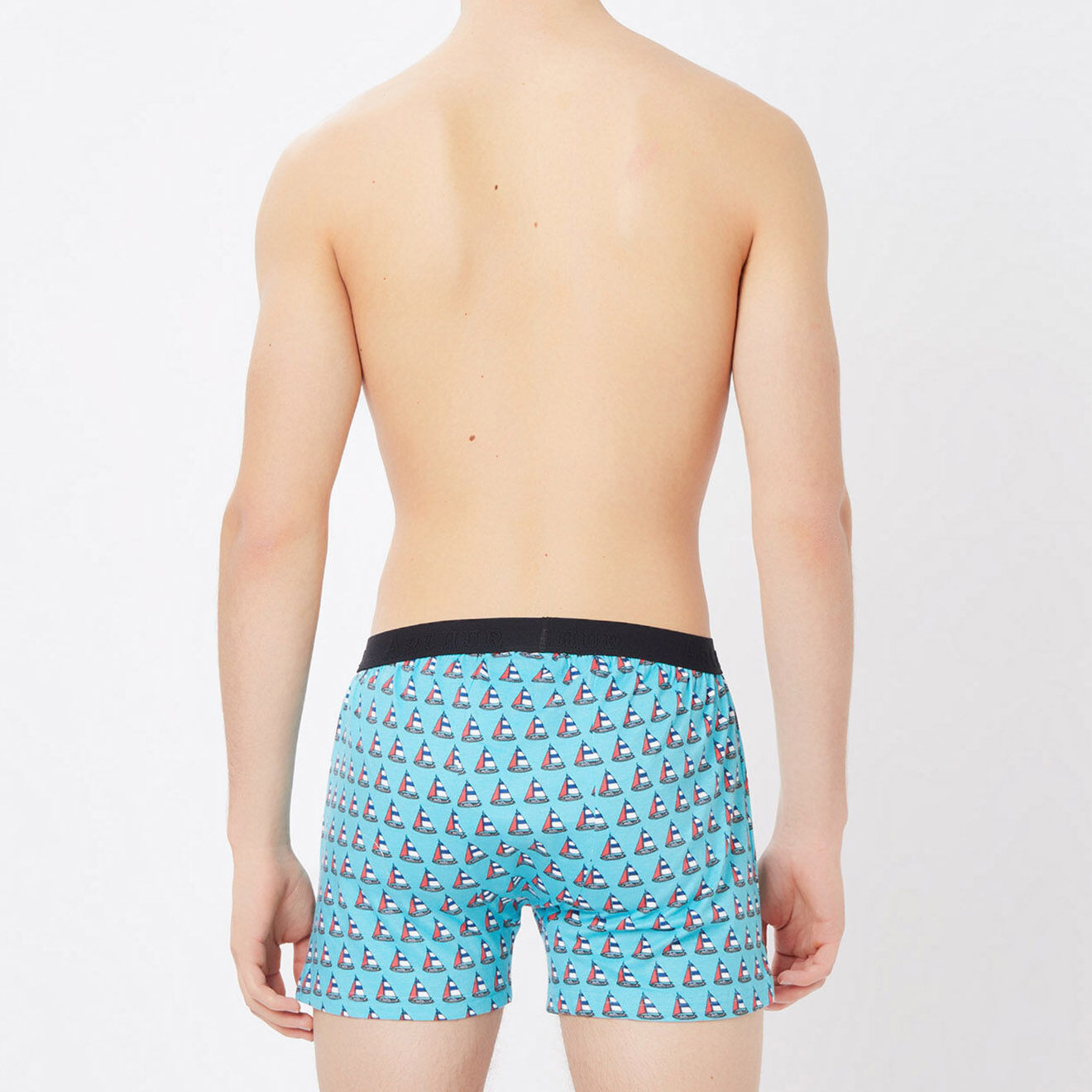 Arthur Boxer imprimé turquoise