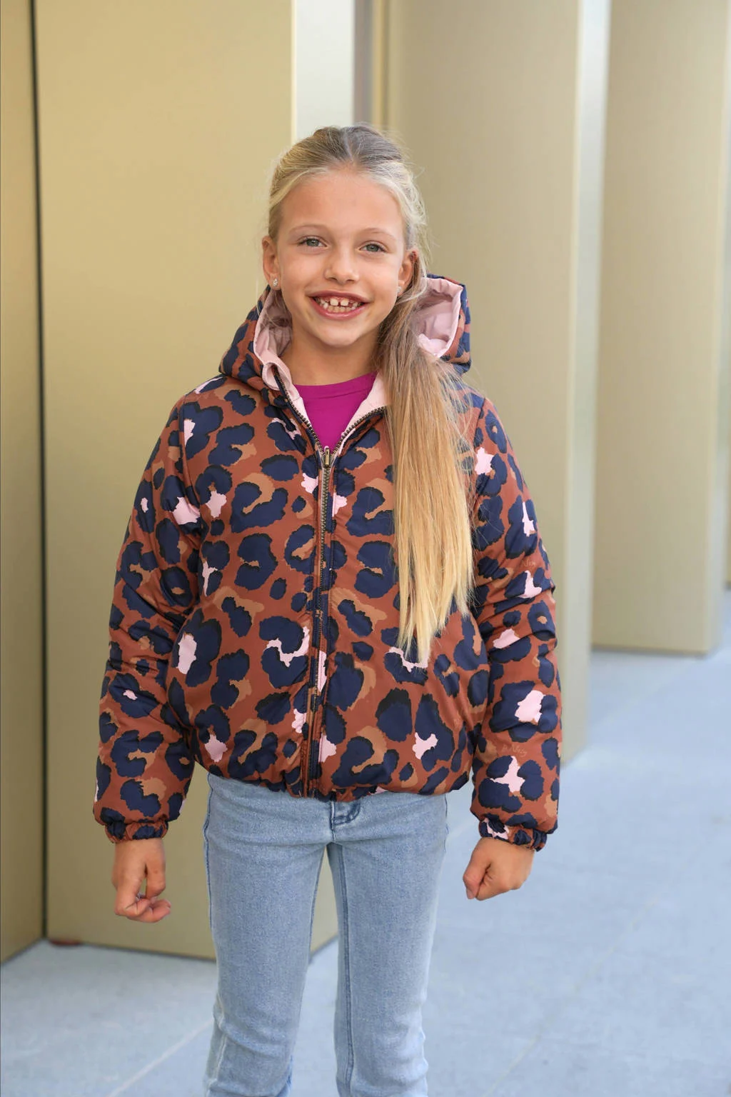 B.Nosy reversible jas winter roze