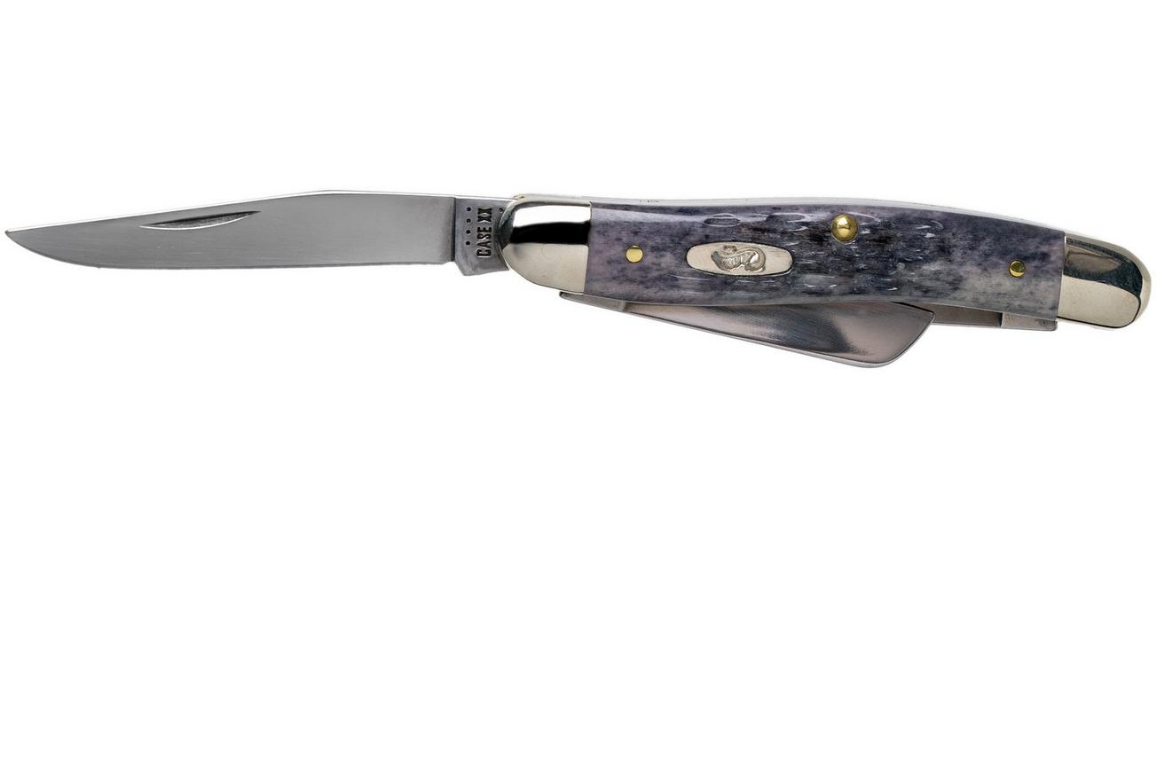 Case Medium Stockman Pocket Worn Grey Bone, Crandall Jig, 58413, 6318 CV zakmes