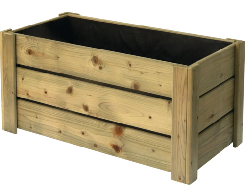 Houten bloempot 80 x 40 x 40 cm naturel