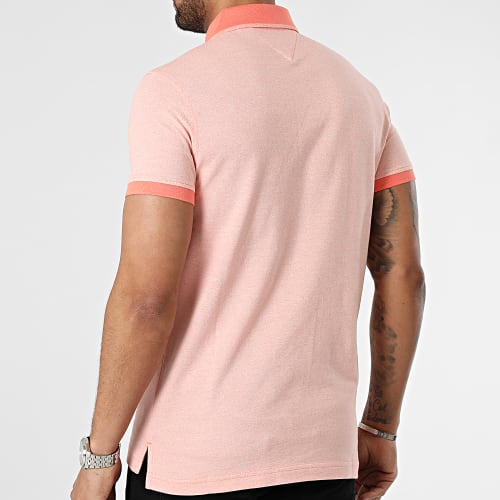Polo Manches Courtes Mouline Tipped 1665 Orange Chiné