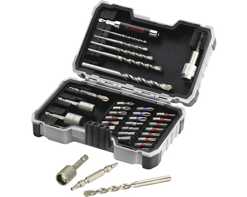 Bosch betonboor- en schroefset, 35-delig.