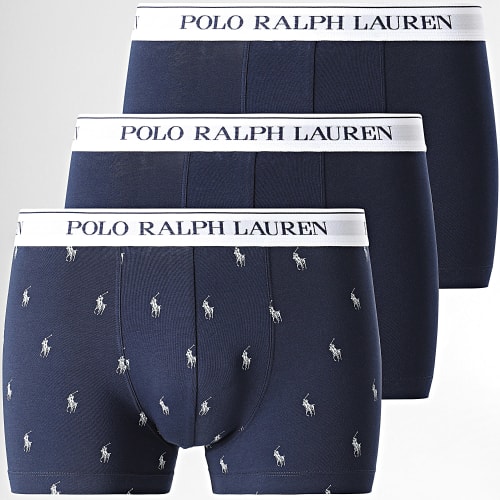 Lot De 3 Boxers Bleu Marine