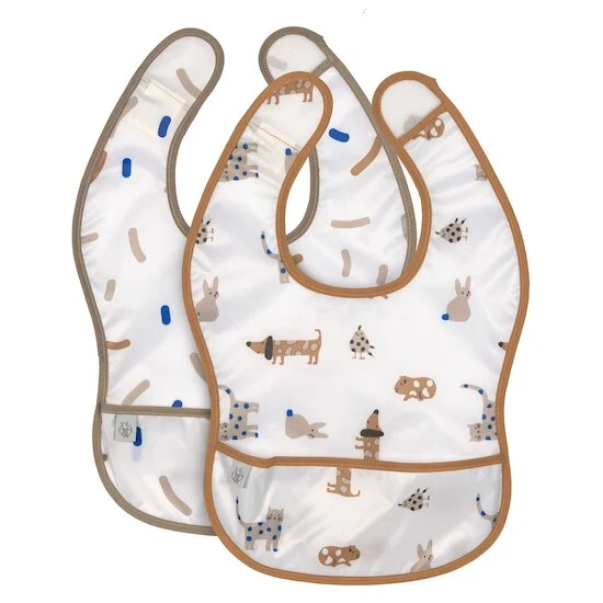Little Mateys Lot de 2 bavoirs avec poche   Royal bleu        de               Lässig
