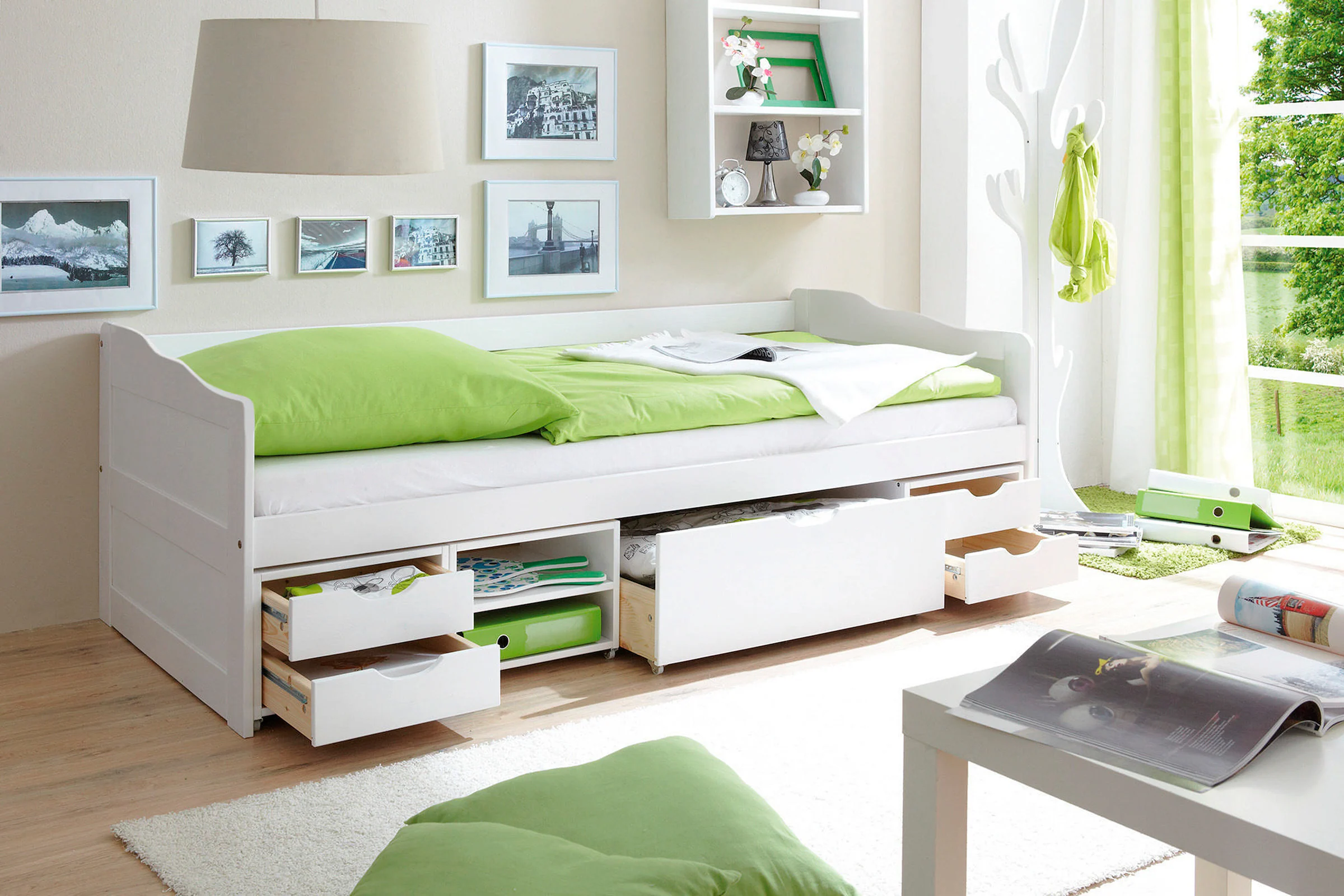 Ticaa Sofabett Funktionsbett Gästebett Marlies Kiefer Weiß