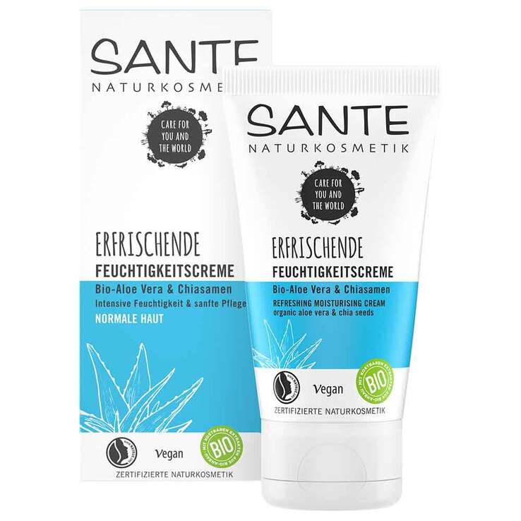 Sante Feuchtigkeitscreme Bio-Aloe Vera & Chiasamen, 50 ml