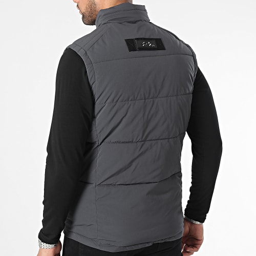 Doudoune Sans Manches Gris Anthracite