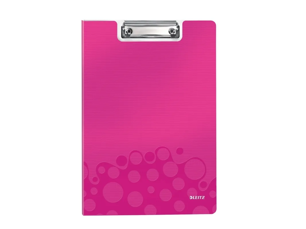 Clipboard med forside Leitz WOW A4 Pink