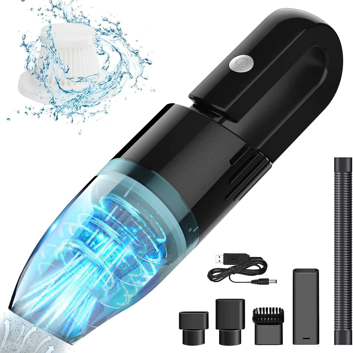 Aspirateur de table sans fil rechargeable 2000mAh noir Vendos85