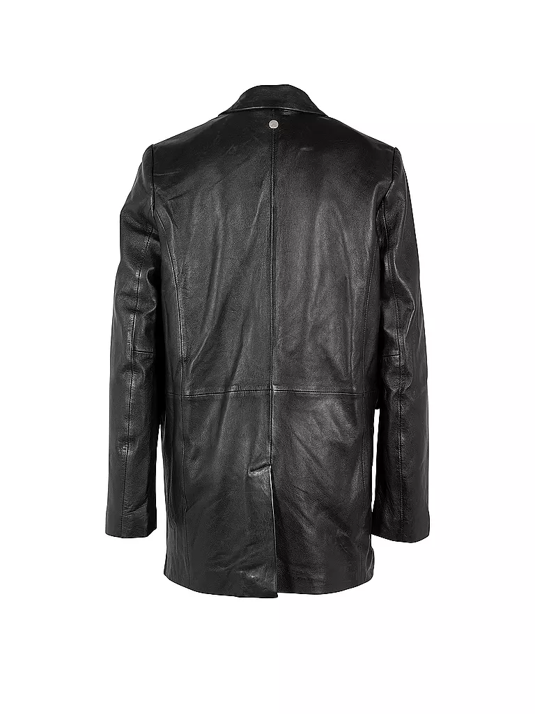 GIPSY BY MAURITIUS Lederblazer Oversized Fit schwarz