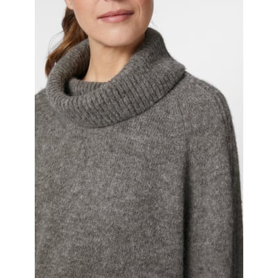 Damen-Rollkragenpullover, Grau