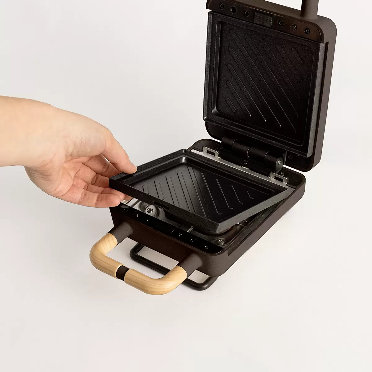 Sandwich- und Waffeleisen STONE 2 IN 1 COMPACT Pastelblau