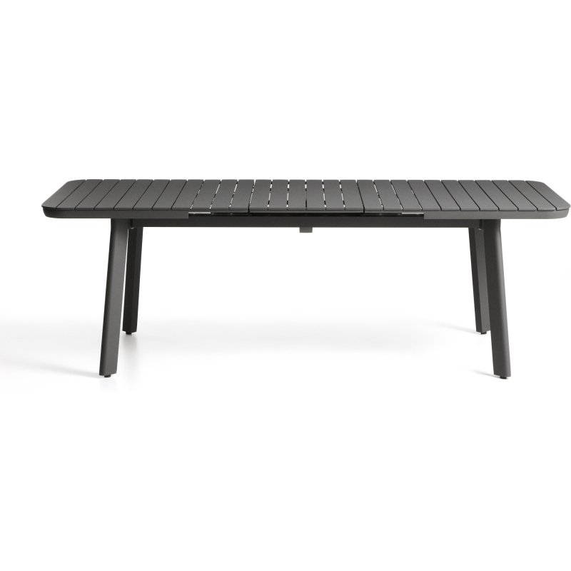 Table extensible d’extérieur Izola en aluminium avec finition graphite 185 (235) x 100 cm