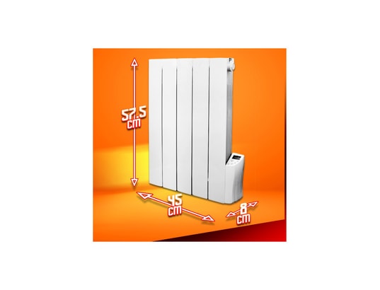 WARM TECH - Radiateur inertie fluide 900 w - - rif900-5