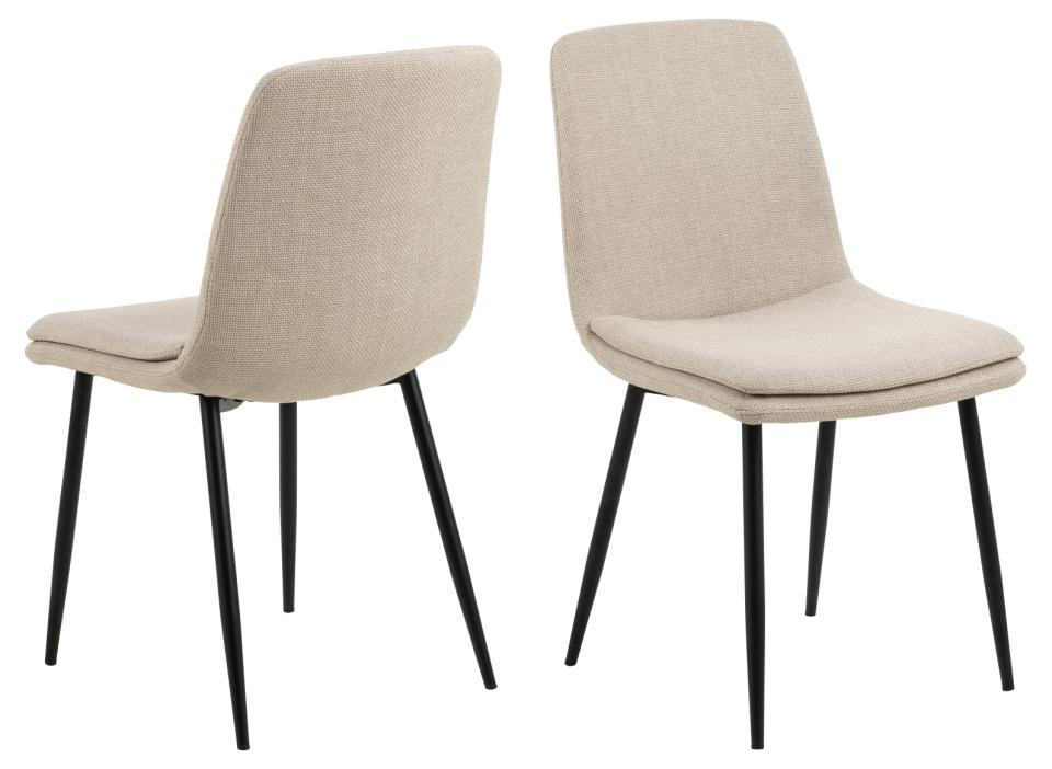 Eetkamerstoel Alesund beige - set van 4