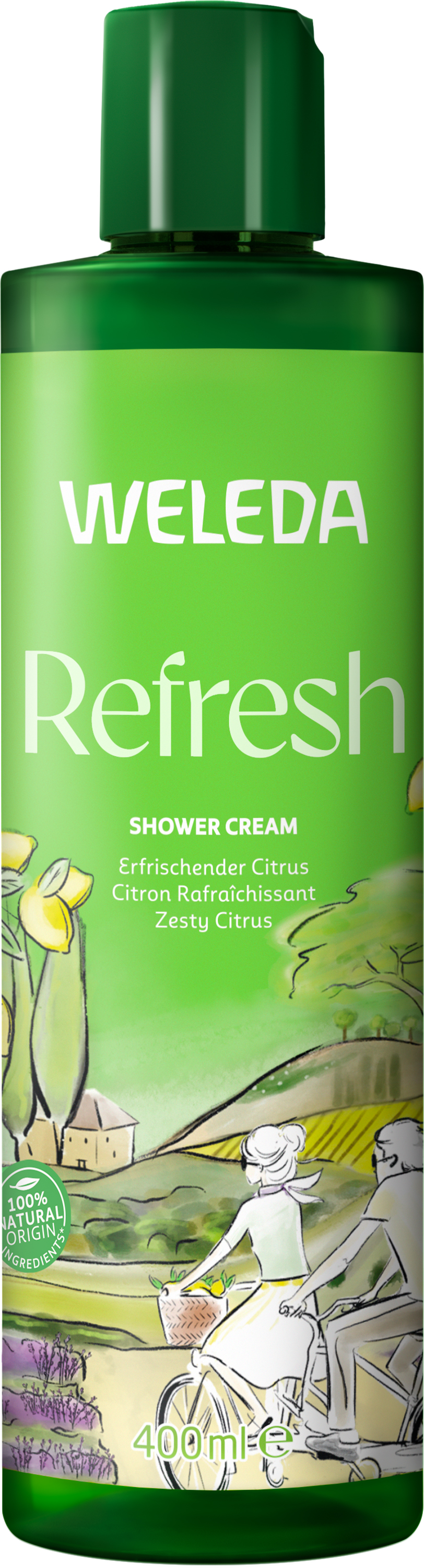 Weleda Shower Cream<br>400 ml, Flasche, Creme, Refresh Citrus