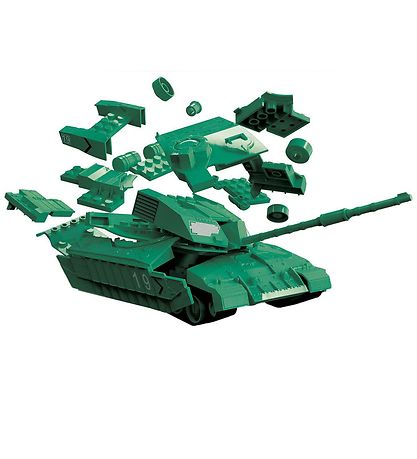 Airfix S?t - QUICKBUILD - Challenger Tank J6022 - 35 Dele -  Grøn