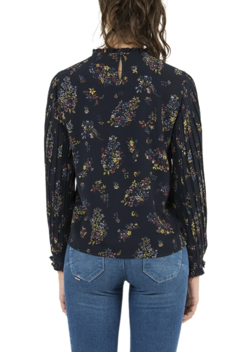 tee shirt manches longues only 15186636 faith bleu