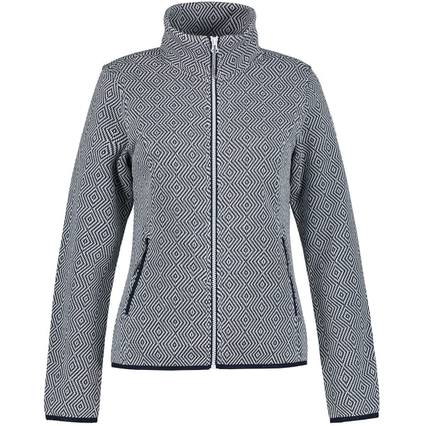 Veste polaire randonnée ICEPEAK AIKES MIDLAYER JACKET W BLEU FONCE