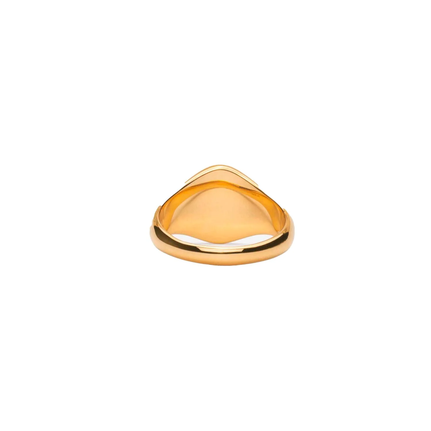IX STUDIOS  IX Mini Oval Signet ring - forgyldt
