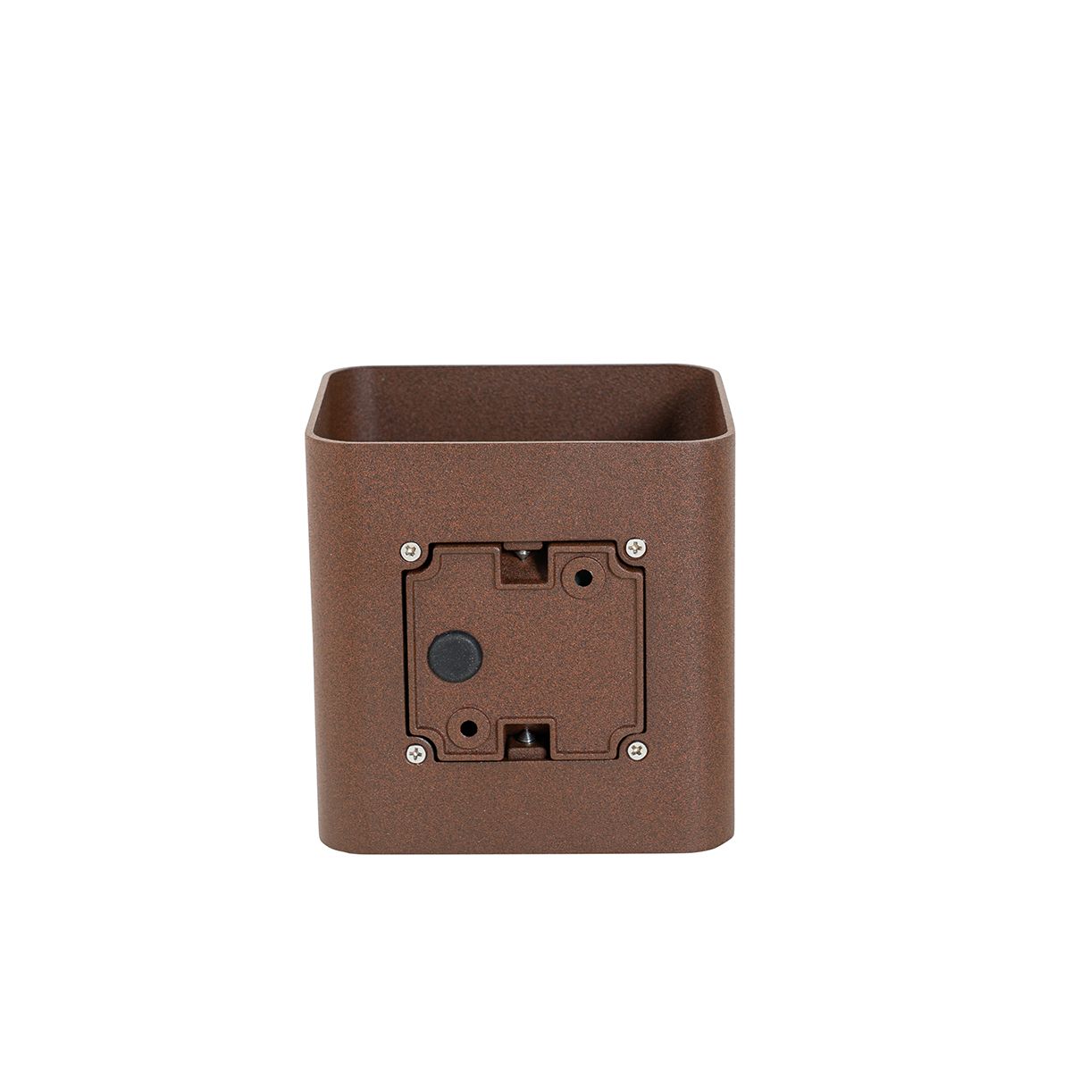 Moderne wandlamp roestbruin incl. LED IP54 vierkant - Evi