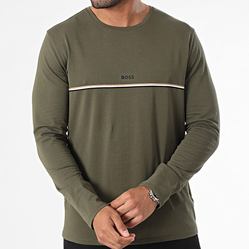 Tee Shirt Manches Longues Unique 50509311 Vert Kaki