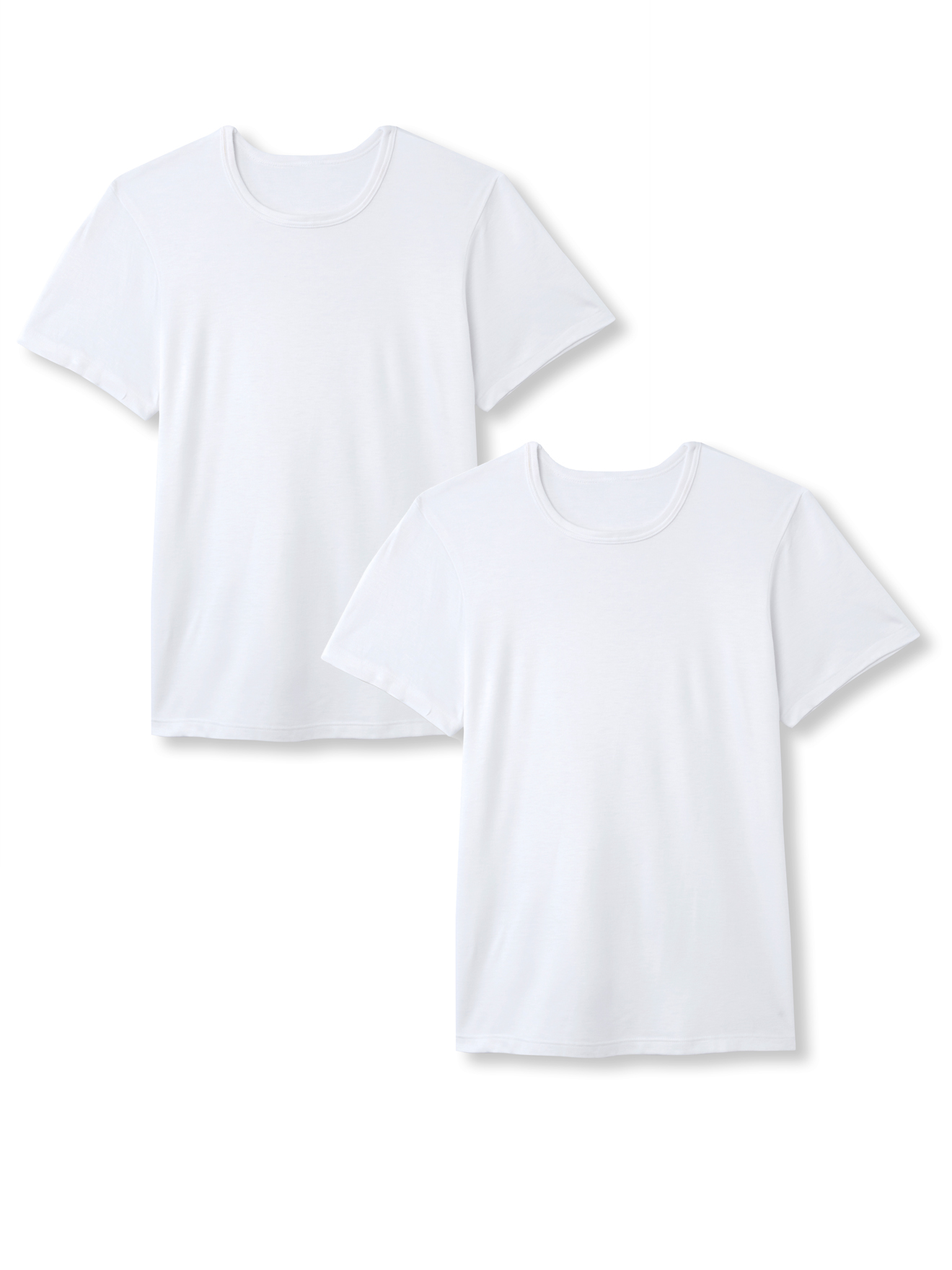 Lot de 2 maillots de corps col rond