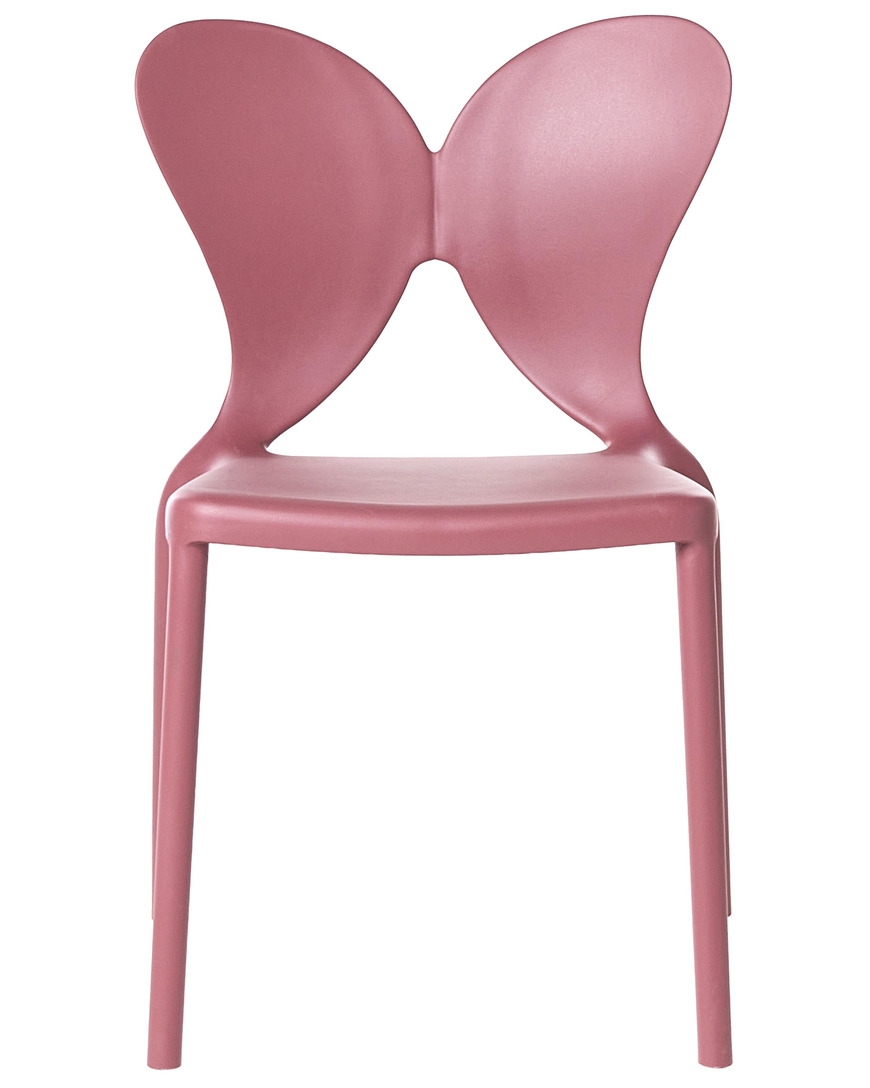 Set van 2 tuinstoelen LARISSA stapelbaar Roze