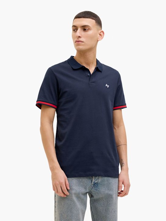 JACK & JONES Polo-Shirt Blau