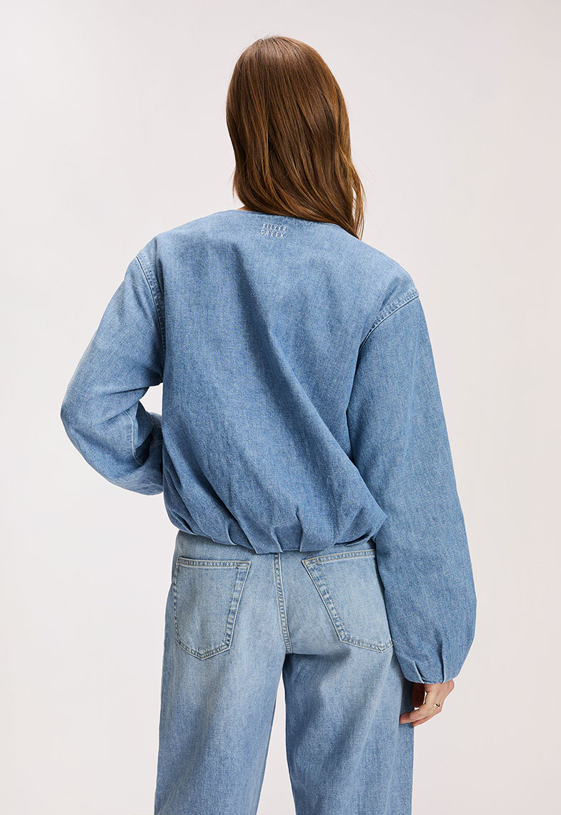 Silvercreek Denim Bomber Jacket
