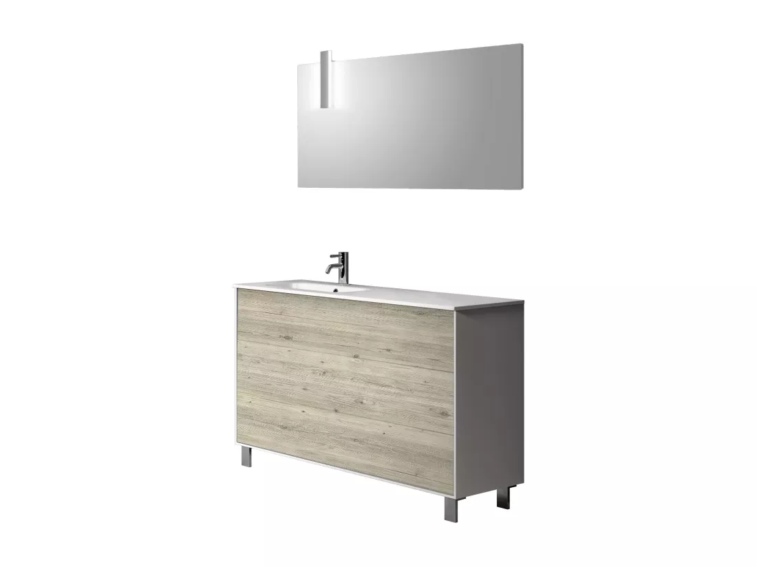 Ensemble de salle de bain vasque SX 4 pièces IGEA pin arctique