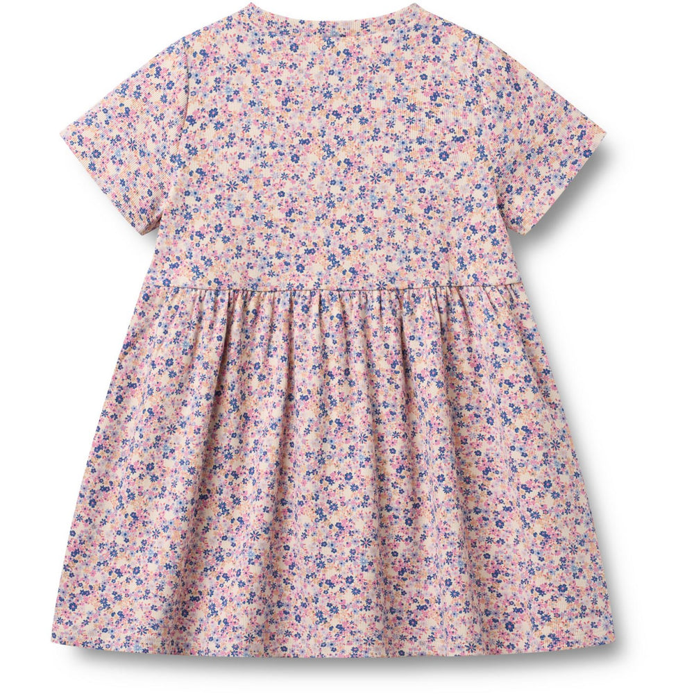 Køb Wheat Pink Blue Flowers Jersey Kjole Anna