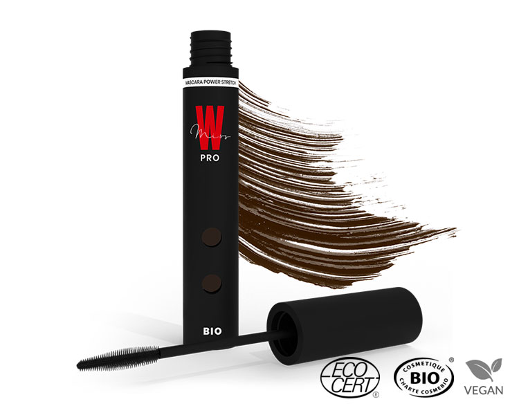 Miss W Pro - Mascara Power Stretch BIO, Brown, 6ml
