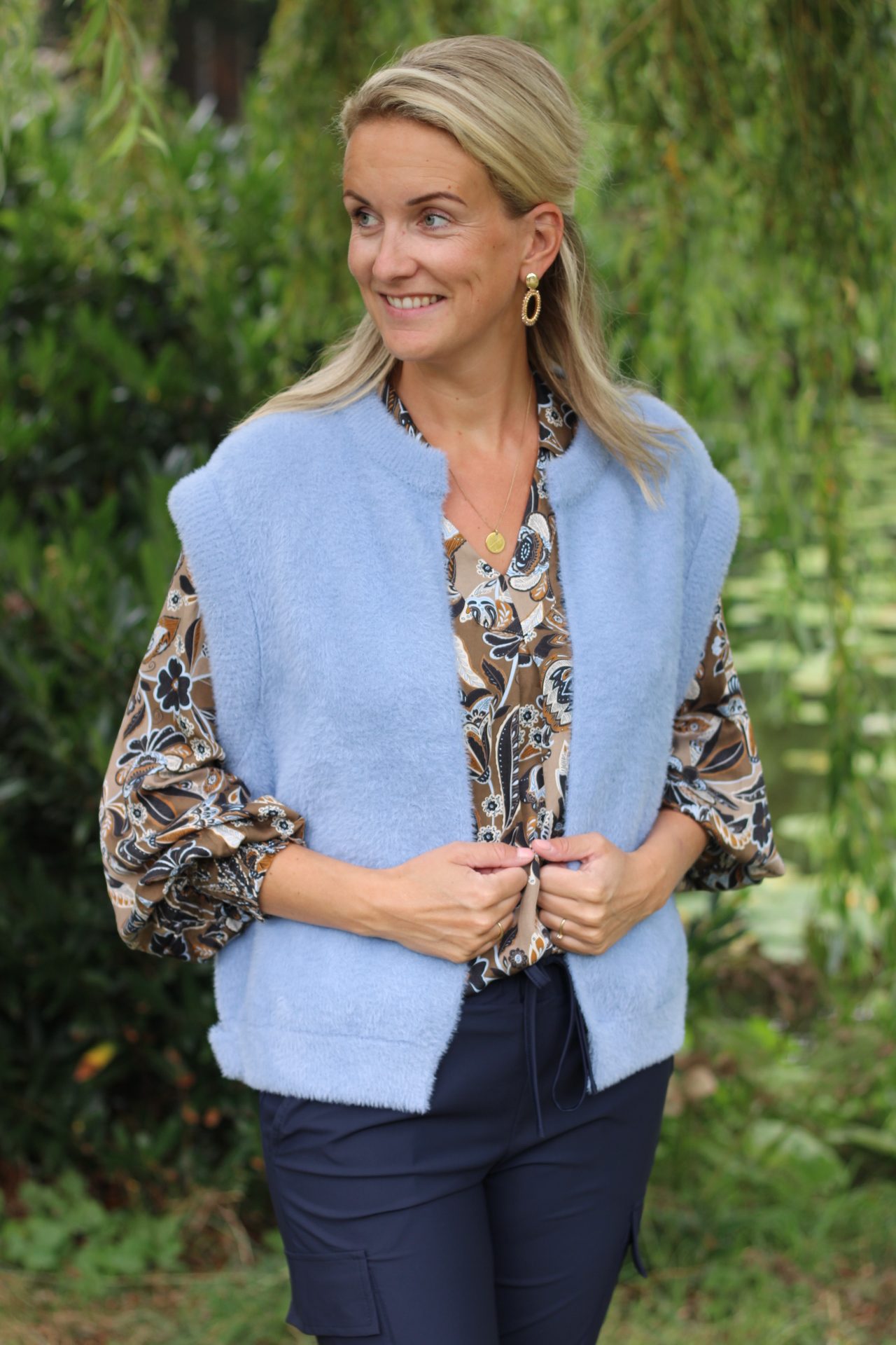 Culture - Ibi Dittemarie Long Sleeve Blouse - Sand Flower