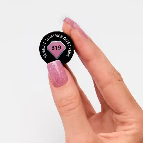 319 UV Nagellack Hybrid Shimmer Dust Pink