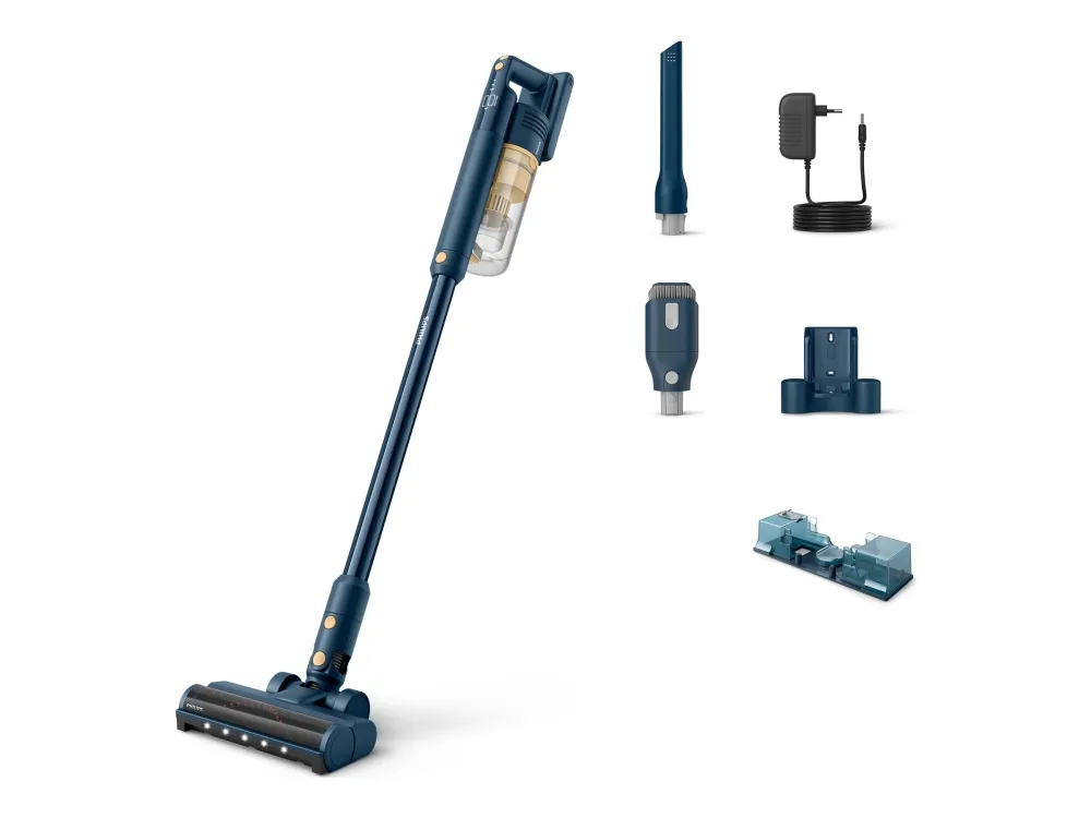 Philips 5000 Series XC5043 - Støvsuger - pind/håndholdt (2-i-1) - uden pose - ledningsfri - lysegul - 1 batteri