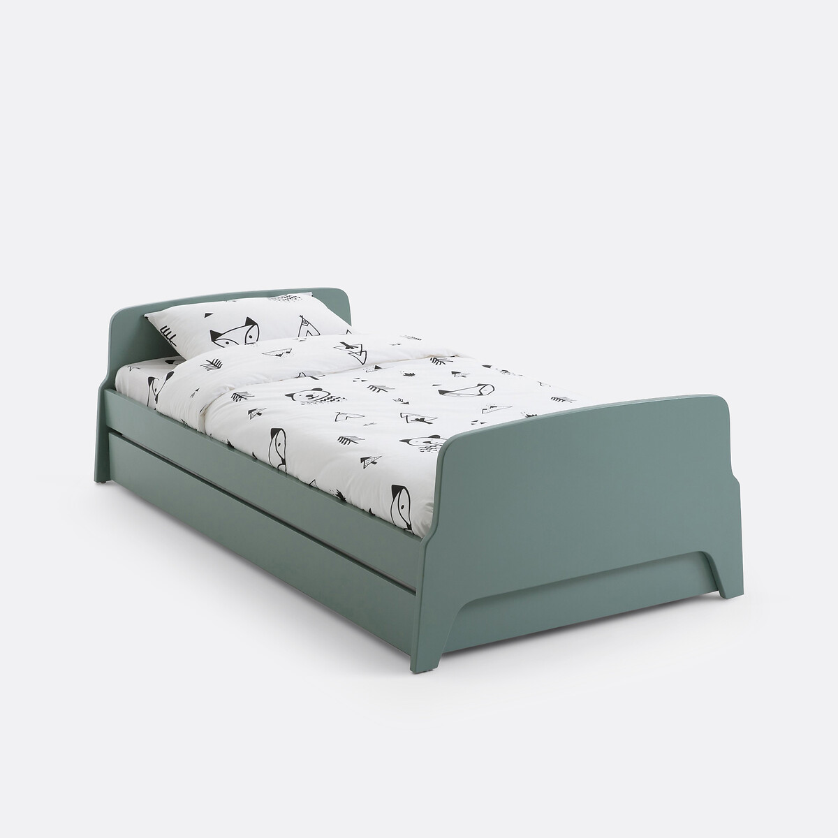 LA REDOUTE INTERIEURS<br>Cama com gaveta estilo retro vintage, 1 pessoa, Adil