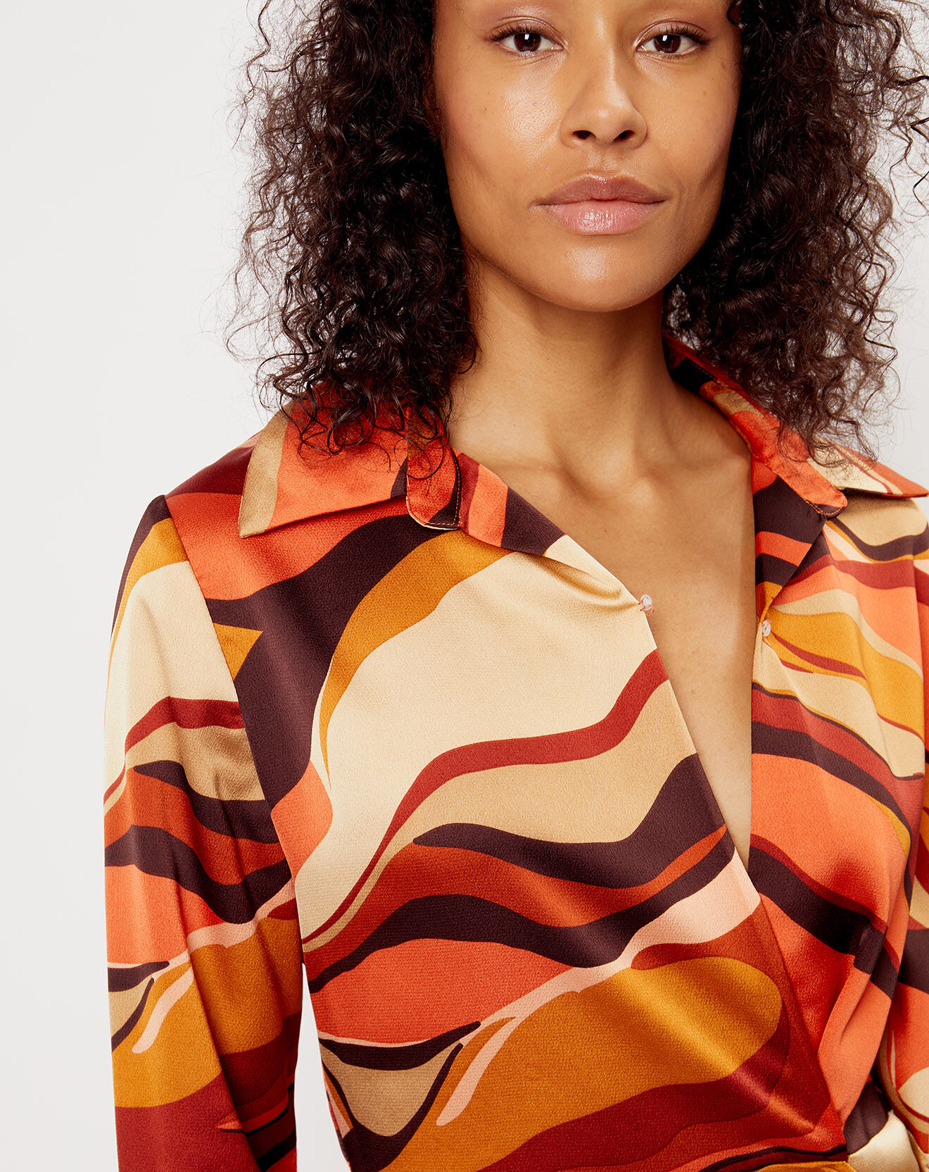 See u Soon Robe imprimée Margot orange